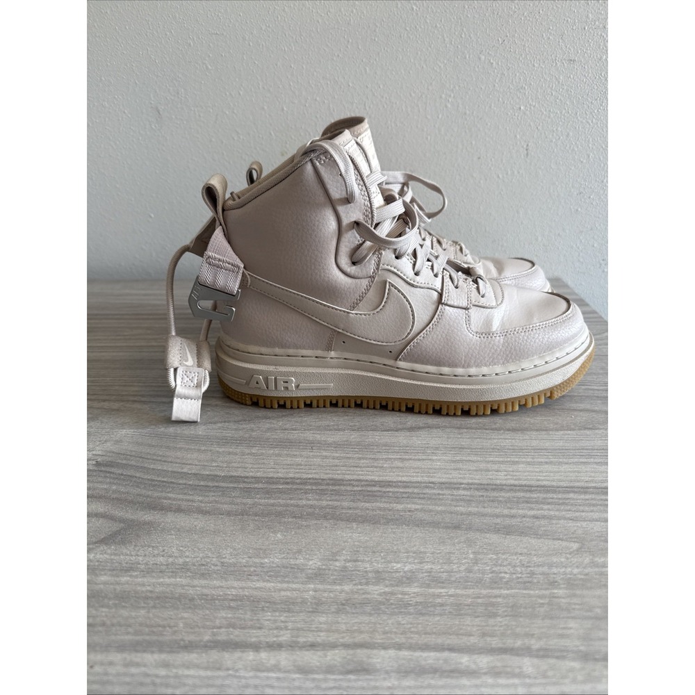 Nike Air Force 1 Boot Particle Beige Gum High Top Women's Size 9.5 Sneakers